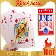 Latest Model 6x/9x Jumbo Poker Cards/Full Deck Oversized Playing Card Family Game Magic–Giant Casino
