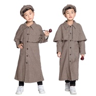 Kids Sherlock Holmes Costumes Halloween Detective Cosplay Costume Career Day Outfit Role-play Games 