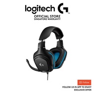 Logitech G431 Wired Gaming Headset, 7.1 Surround Sound, DTS Headphone:X 2.0, 50 mm Audio Drivers, US