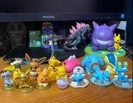 耿鬼 figure扭蛋 寶可夢 Pokemon fit 比卡超，小火龍，風速狗，巴他蝶，水伊貝，急凍鳥，地鼠,三頭地鼠, 基拉祈,正電拍拍，魔牆人偶，含羞苞，百合根娃娃，沙河馬，美麗花，小刺蛋/波克比