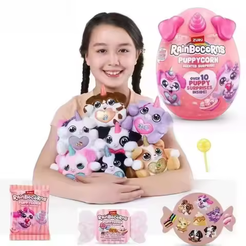 Rainbocorns Puppycorn Mini Brands Shepherd Scented Surprise Blind Box Unboxing Soft Toys Scented Pup