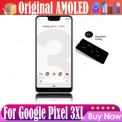 Original Amoled Screen For Google Pixel 3XL LCD Display Touch Digitizer Screen For Google Pixel 3 XL