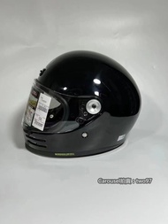 SHOEI Glamster復古亮黑安全帽摩托車復古盔全盔機車騎行頭盔拿鐵男女賽車跑盔代購