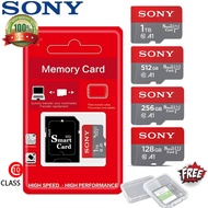 SONY Ultra Micro SD 128GB 256GB 1TB 512GB Micro SD Kad SD/TF Flash Kad Memori Kad Memori 32 64 128 g