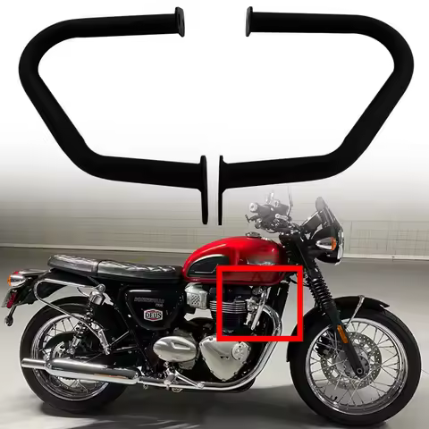 2pcs Motorcycle Engine Guard Crash Bar Vehicle Accessories For Triumph Bonneville Bobber 2016-2024