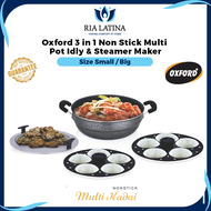 Oxford 3 in 1 Non Stick Multi Kadai / Pot Idly & Steamer Maker