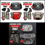 Ex5 High Power & Ex5 Dream Diamond Head Lamp /Signal /Tail Lamp Cover / LED Bulb Tinted Clear Red La