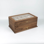 胡桃木雙層手錶盒