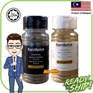 SARASPICE Sarawak White / Black Pepper Ground (Shaker) 60gram Serbuk Lada Hitam Lada putih 砂拉越黑白胡椒粉