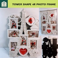 Iron Tower Shape Combination Photo Frame 4R Photo Frame Hanging Wall Photo Wall Wall Decorative Art 