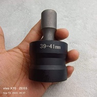 Heavy-duty Torque drive socket 39x41mm and 3 inches extension set 1/2 drive