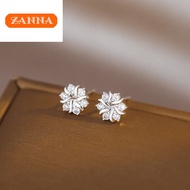 silver original italy 925 Snowflake earrings for women gift