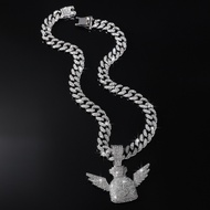 MS Angel Wings dollar dollar Cuban Chain Wallet American Hip Hop Pendant Flying hiphop Female Male N