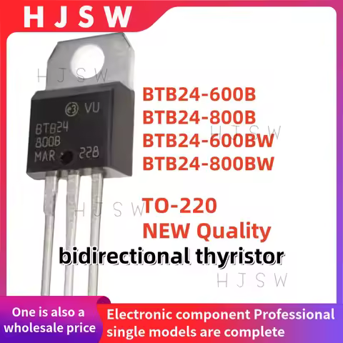 10pcs/Lot New BTB24-800B BTB24-600B BTB24-800BW BTB24-600BW BTB24 TO-220 bidirectional thyristor