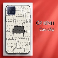 Ốp Lưng cho OPPO A73 5G Mặt kính cường lực cao cấp ỐP CẶP ĐÔI