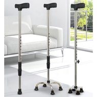 Quadcane Stainless Quad Cane Adult Heavy Duty Tungkod steel Trusty Cane for Elders | Tungkod | Cane