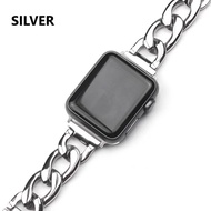 [Ready Stock] 38mm 40mm 41mm 42mm 44mm 45mm 100% Stainless Steel Chain Strap For Smartwatch T500 Pro