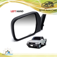 กระจกมองข้าง ฝาดำ ซ้าย 1 ชิ้น Toyota Aftermarket New HILUX 5th LN85 LN106 LN111 MIGHTY-X 4RUNNER ปร