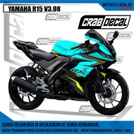 Sticker Striping Decal Yamaha R15 V3, Sticker Decal R15 V3 Variation Racing R15 V3 08B