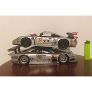 Vintage 1997 FIA GT championship Mercedes CLK GTR + Porsche 911 GT1 1:18 diecast