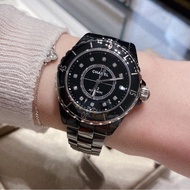 CHANEL J12 38mm黑色滿鑽自動機械錶 #專櫃快4️⃣0️⃣ #99新閒置🉑送禮 #錶帶全長