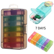 CEYOU Medicine Storage Box Portable 7 Days AM PM Large Capacity Medicine Dispenser