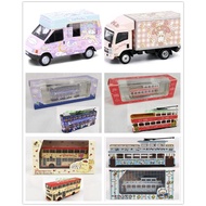 Tiny x Sanrio Twin Star Melody Pompmpurin Pekkle Bus Tram Icecream Van Diecast Car Model 007178