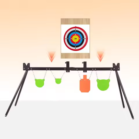 Heavy Duty Steel Target Stand with Adjustable Height, Anti-Tip Shooting Target Stand – Stable Outdoo