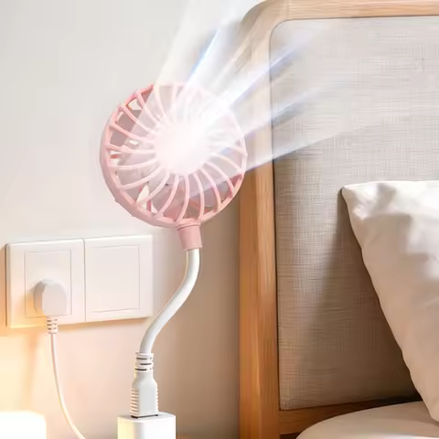 Mini USB Fan Portable Direct Plugs 360 Degree Rotation Desktop Cooling Fan Compatible Laptop PowerBa