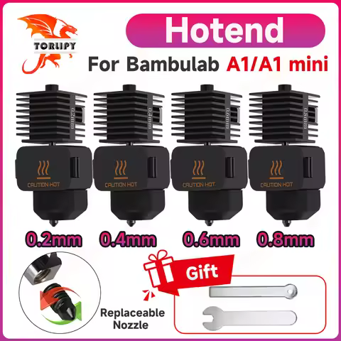 Hotend For Bambu Lab A1 mini Assembly Hotend Kit 0.2 0.4 0.6 0.8MM Replaceable Nozzle For 3D printer