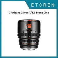 7Artisans 25mm T/2.1 Prime Cine Lens Black