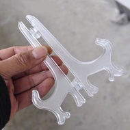 White 12.5 cm high plate stand