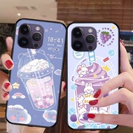 Phone case for Iphone 14 / ip 14 pro / ip 14 pro max / ip 14 plus teenage style milk tea