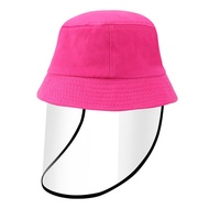 Protective Hat For Kids Bucket Hat With Face Shield Bucket Hat Kids Hat With Mask Hat With Plastic Cover Hat With Face Shield For Kids Anti Droplet Face Shield With Hat Sun Hat With Plastic Face Cover