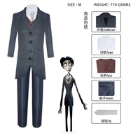 Corpse Bride Victorian Style Halloween Costume - Female Ghost Bride Cosplay Dress Set