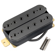 Artec เสา HBB-XBB แบบเซรามิกปรับขนาดได้เสาหกเหลี่ยม Humbucker คอกีตาร์ไฟฟ้าสะพานปิ๊กอัพสีดำ