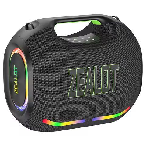 Zealot ZE21 250W Portable RGB LED Wireless Speaker with 48000mAh Battery Power Bank for Outdoor Kara