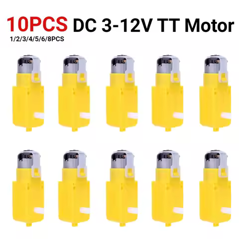 1-10PCS DC 3-12V TT Module Intelligent Dual Shaft Gearmotor Gearbox Motor for DIY Smart Car Robot