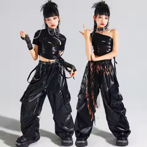 Girl's Jazz Dance Performance Costume, Children's Jazz Street Dance Performance Costume, Children's