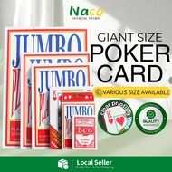 Giant Jumbo Poker Card A4 Size Full Deck Oversized High Quality Casino Playing Cards Big Size Poker
