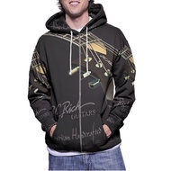 BC RICH GUITAR Fullprint Zipper Hoodie Jacket Polyester Jersey Material [Hoodie With Zipper] Fullpri