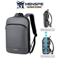 MENSPE Men Backpack Business Laptop Backpack Expandable Large Capacity Travel Backpack Men 15.6inch