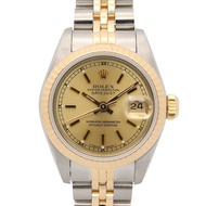 勞力士 Datejust L 系列腕錶，18K（黃金）不鏽鋼，女士款，香檳金色錶帶，69173