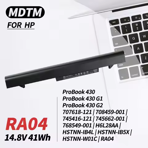 RA04 708459-001 Battery for HP ProBook 430 G1 G2 Series 707618/745416-121 745662-001 768549-001 HSTN
