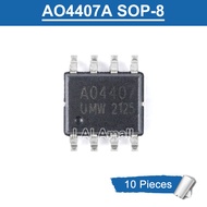 10pcs UMW AO4407A AO4407 SOP-8 -30V/-12A P-Channel MOSFET Original