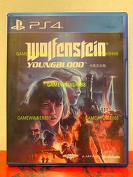 （中古二手）PS4遊戲 德軍總部 血氣方剛 Wolfenstein Youngblood 港版中英文版