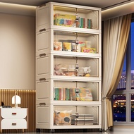 L57-73cm (much Higher and deeper ) 2 Doors Multipurpose Foldable Storage Cabinet storage rack Remova