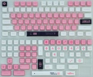 8號機真希波鍵帽(英文/日文字根) 全套138鍵 XDA統一高度 PBT熱昇華工藝 RGB不透光 水口出廠已處理 適用市面多種配列機械鍵盤 NERV EVA-08 Makinami PBT Keyca