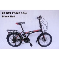 [NEW ARRIVAL] FS-M3 20" GTA FOLDING BIKE with 18 Speed ** Rear Carrier