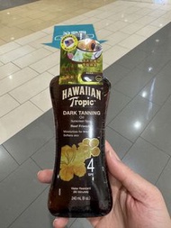 Brand new Hawaiian Tropic tanning oil SPF 4 240ml全新黑鬼油/助曬油/防曬